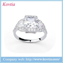 hot sale white gold ring popular import silver jewelry lots women cz zircon rings